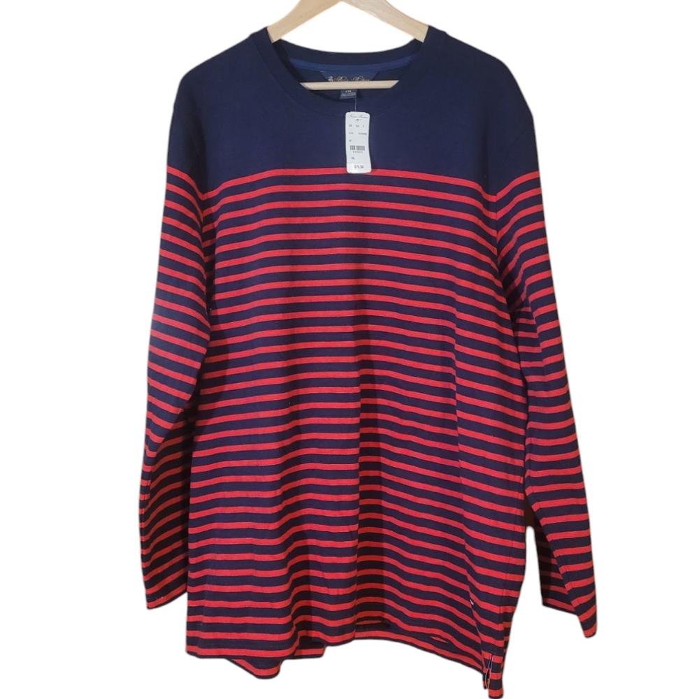 NWT Brooks Brothers Mens Big & Tall XXL 100% Cotton Casual Sweater